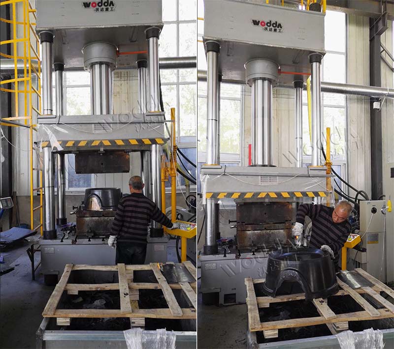 500噸模壓玻璃鋼軟水罐底座液壓機圖 500噸模壓玻璃鋼軟水罐底座液壓機圖